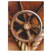 Rusty Submarine Hatch Wheel Klembord (Achterkant)