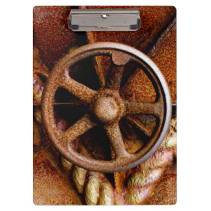 Rusty Submarine Hatch Wheel Klembord