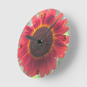 Rusty Sunflower Wall Clock Ronde Klok (Hoek)
