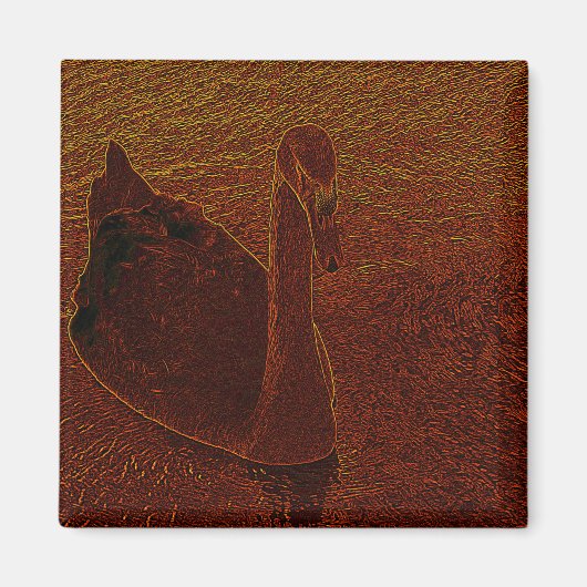 Rusty Swan Magneet (Voorkant)