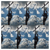 Rusty the Lineman Fabric Stof (Swatch)