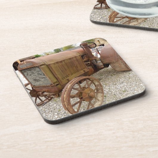 Rusty  tractor bier onderzetter (Linkerzijde)