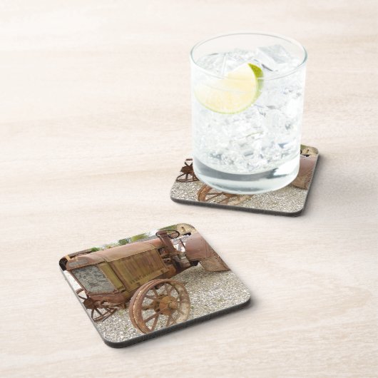 Rusty tractor bier onderzetter (Rechterzijde)