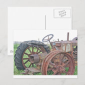 Rusty Tractor Briefkaart (Voorkant / Achterkant)