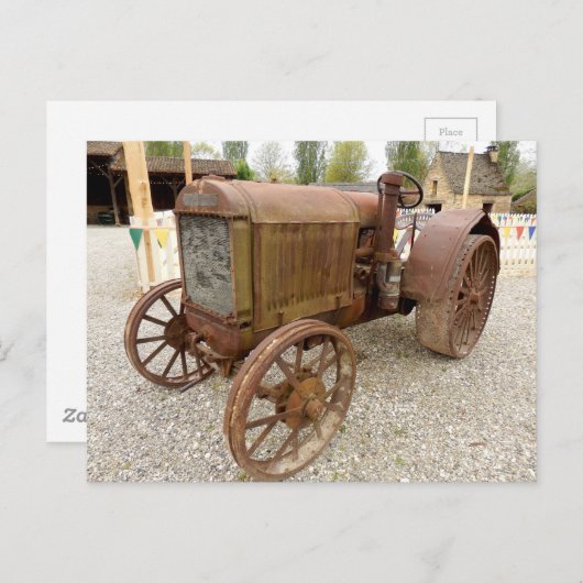 Rusty  tractor briefkaart (Voorkant / Achterkant)