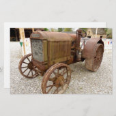 Rusty  tractor briefpapier (Voorkant / Achterkant)