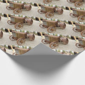 Rusty  tractor cadeaupapier (Hoek)