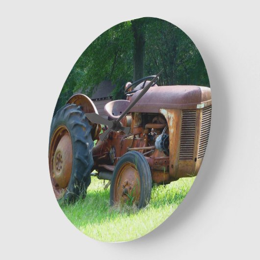 Rusty Tractor Clock Grote Klok (Hoek)
