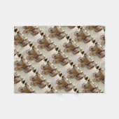 Rusty  tractor fleece deken (Voorkant (Horizontaal))