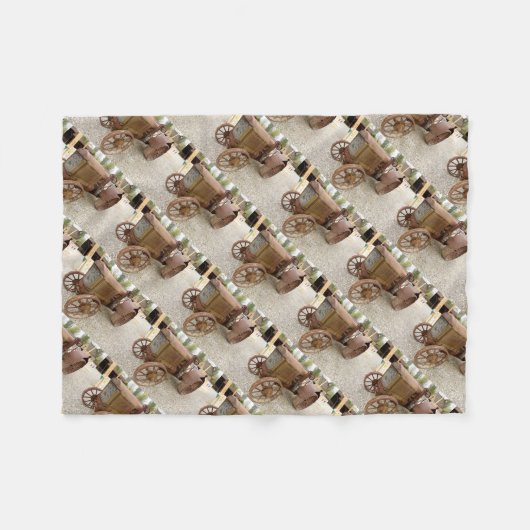 Rusty tractor fleece deken (Voorkant (Horizontaal))