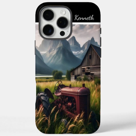 Rusty Tractor in Mountain Valley Case-Mate iPhone Case (Achterkant)