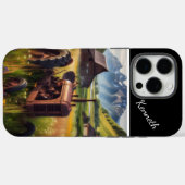 Rusty Tractor in Mountain Valley Case-Mate iPhone Case (Achterkant (horizontaal))