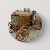 Rusty  tractor ronde button 5,7 cm (Voorkant)