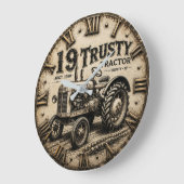 Rusty Tractor Vintage Farm Grote Klok (Hoek)