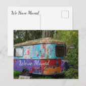 Rusty Trailer We hebben Briefkaart verplaatst (Voorkant / Achterkant)