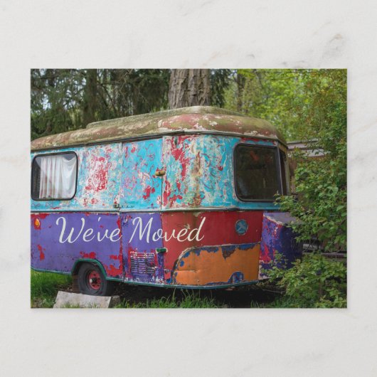 Rusty Trailer We hebben Briefkaart verplaatst (Voorkant)