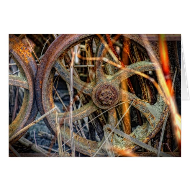 Rusty Train Wheels (Voorkant Horizontaal)