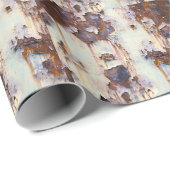 Rusty Trein Wagon Peeling Paint Cadeaupapier (Rol Hoek)
