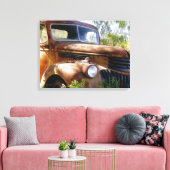 Rusty  Truck Canvas Afdruk (Insitu (Woonkamer))