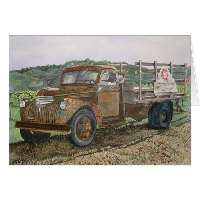 Rusty Truck Sattui Winery Napa Valley (Voorkant Horizontaal)