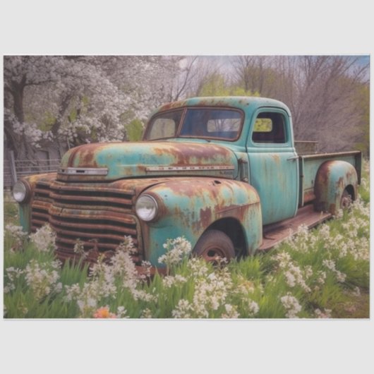 Rusty Truck Tissuepapier (Voorkant)