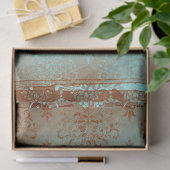 Rusty Turqouise White Rabbit Alice in Wonderland Tissuepapier (Geschenk)