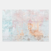 Rusty Turquoise Paint Waterverf Inpakpapier Vel (Voorkant 2)