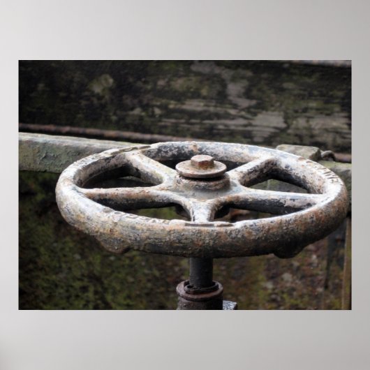 Rusty Valve Print (Voorkant)