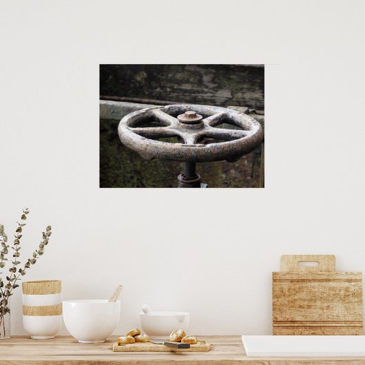 Rusty Valve Print (Keuken)