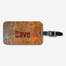 Rusty, Verdigris, Grunge Steampunk Personalized L
