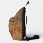 Rusty, Verdigris, Grunge Steampunk Personalized Sling Bag (Rechts)