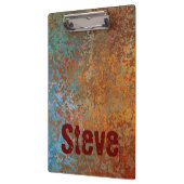 Rusty, Verdigris, Grunge Steampunk Persoonlijk Klembord (Links)