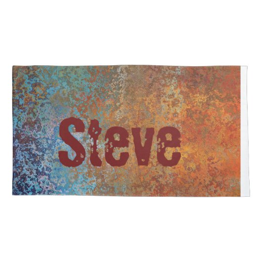 Rusty, Verdigris, Grunge Steampunk Persoonlijk Kussensloop (Achterkant)