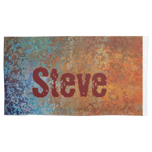 Rusty, Verdigris, Grunge Steampunk Persoonlijk Kussensloop (Voorkant)