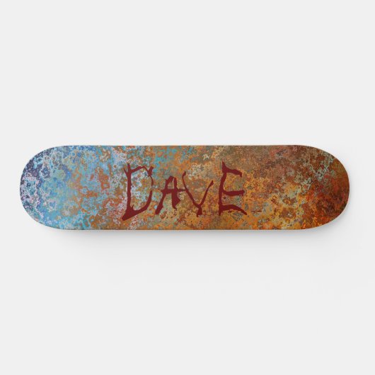 Rusty, Verdigris, Grunge Steampunk Persoonlijk Persoonlijk Skateboard (Horizontaal)