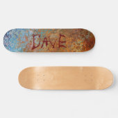 Rusty, Verdigris, Grunge Steampunk Persoonlijk Persoonlijk Skateboard (Horizontaal)