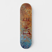 Rusty, Verdigris, Grunge Steampunk Persoonlijk Persoonlijk Skateboard (Voorkant)