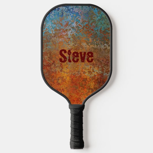 Rusty, Verdigris, Grunge Steampunk Persoonlijk Pickleball Paddle (Voorkant)
