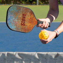 Rusty, Verdigris, Grunge Steampunk Persoonlijk Pickleball Paddle