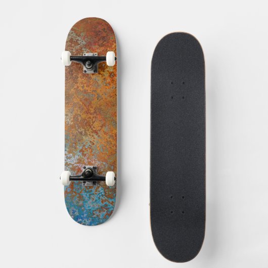 Rusty, Verdigris, Grunge Steampunk Skateboard (Voorkant)