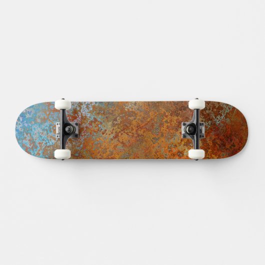 Rusty, Verdigris, Grunge Steampunk Skateboard (Horizontaal)