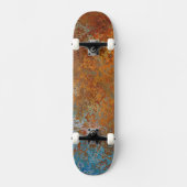 Rusty, Verdigris, Grunge Steampunk Skateboard (Voorkant)