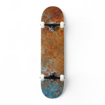Rusty, Verdigris, Grunge Steampunk Skateboard