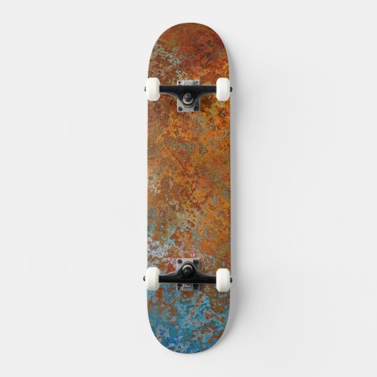 Rusty, Verdigris, Grunge Steampunk Skateboard (Voorkant)