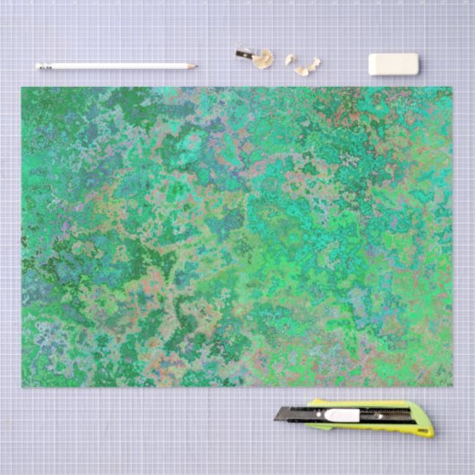 Rusty, Verdigris, Grunge Steampunk Tissuepapier (Craft)