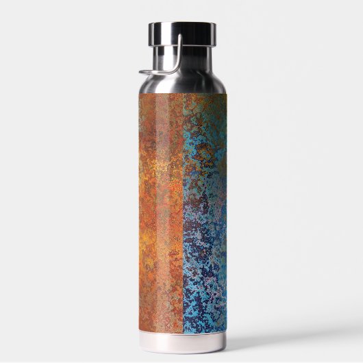 Rusty, Verdigris, Grunge Steampunk Waterfles (Rechts)