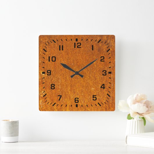 Rusty Vierkante Klok (Huis)