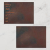 Rusty Visitekaartje (Voorkant / Achterkant)