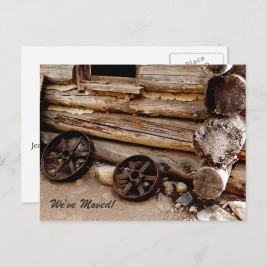 Rusty Wagon Wheels Nieuwe Adres Aankondiging (Voorkant / Achterkant)