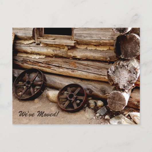 Rusty Wagon Wheels Nieuwe Adres Aankondiging (Voorkant)